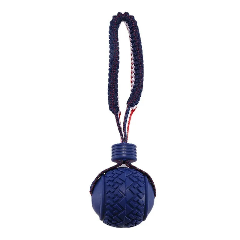 Interactive Dog Toy Ball Interactive Teether With Rope