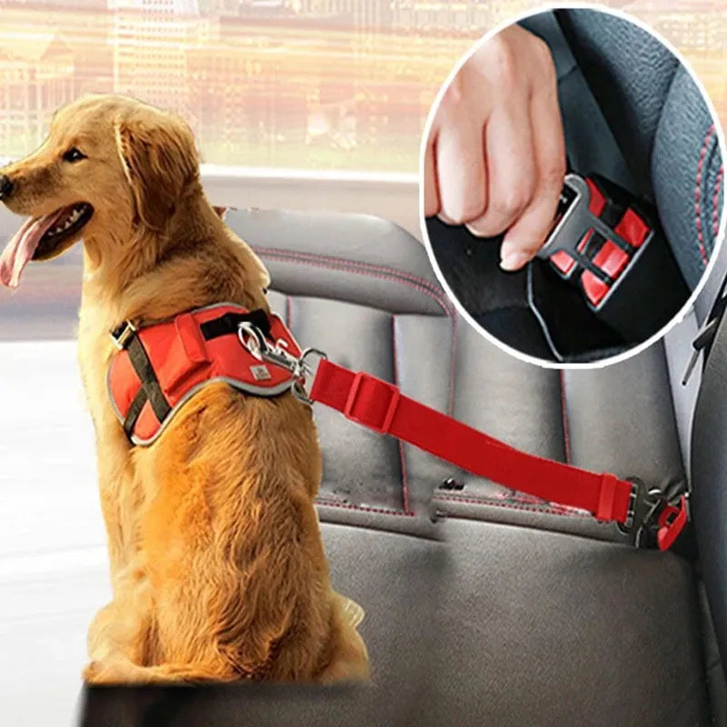 Adjustable Pet Cat Dog Car Seat Belt Pet Seat Vehicle